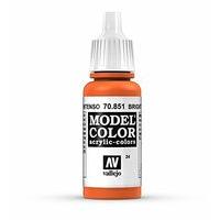 Av Vallejo Model Color 17ml - Bright Orange