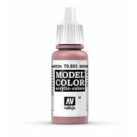 av vallejo model color 17ml brown rose