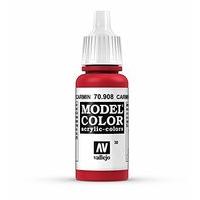 av vallejo model color 17ml carmine red