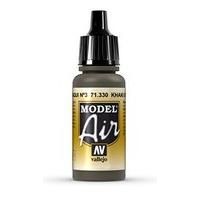 av vallejo model air 17ml khaki green num3