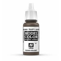 av vallejo model color 17ml leather brown