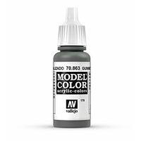 Av Vallejo Model Color 17ml - Metallic Gunmetal Grey