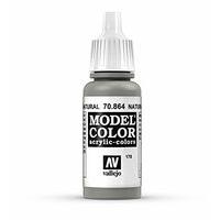 Av Vallejo Model Color 17ml - Metallic Natural Steel