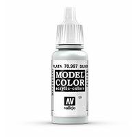 Av Vallejo Model Color 17ml - Metallic Silver