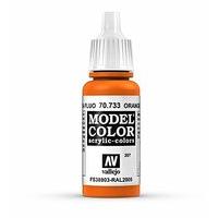 Av Vallejo Model Color 17ml - Fluorescent Orange