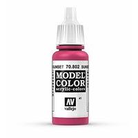 av vallejo model color 17ml sunset red