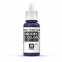 Av Vallejo Model Color 17ml - Transparent Blue