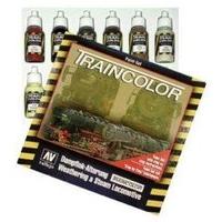 av train color steam engine weathering set