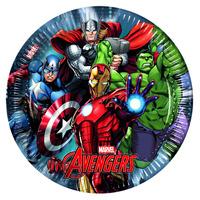 avengers plates 23cm 8pk