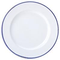 avebury blue rim plate 10inch 26cm case of 6