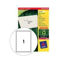Avery LR7167-100 QuickPEEL Recycled Addressing Labels (199.6 x 289.1mm) White (Pack of 100 Labels)