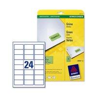 avery l6033 20 green coloured labels green pack 480