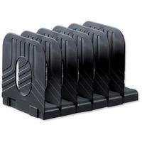 avery original 66ml modular extendable book rack with 6 sections black