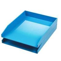 avery colorstak a4 letter tray blue pack of 2 letter trays