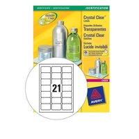 avery l7782 25 clear crystal clear labels pack 525