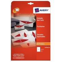 Avery (210 x 60mm) Printable Business Tent Cards 190gsm (White) Pack of 20 Cards