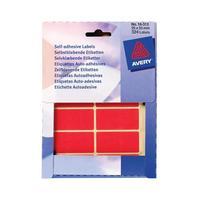 Avery 16-313 Red Coloured Labels in Wallets [Pack 324]