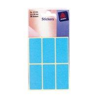 avery 32 224 blue coloured labels in packets pack 36