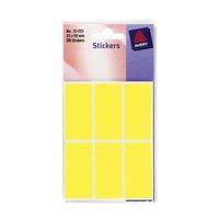Avery 32-223 Yellow Coloured Labels in Packets [Pack 36]