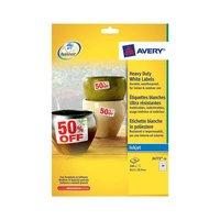 avery l4773 20 white white heavy duty laser labels pack 480