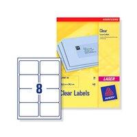 Avery L7565-25 Shipping Laser Labels (99.1 x 67.7mm) Clear (Pack of 200 Labels)