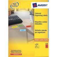Avery L6034-20 Red Coloured Labels red [Pack 480]