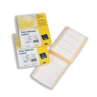 Avery EAL01 Dot Matrix Labels Easy Address Labels (89 x 37mm) White (1 x Pack of 500 Labels)