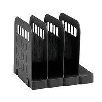 Avery Standard Range 1136 Modular Interlocking Book Rack with 4 Sections (Black)