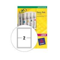 Avery L7068-20 White White Heavy Duty Laser Labels [Pack 40]