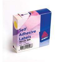 avery 24 508 yellow coloured labels in dispensers pack 1120