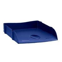 avery dr100 ecofriendly self stacking letter tray blue