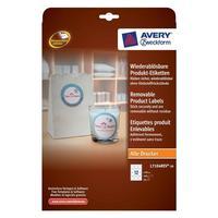 Avery L7104REV-20 Removable Product Labels (? 60mm) Round White (Pack of 240 Labels)