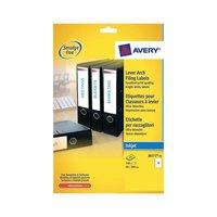 Avery Lever Arch Filing Inkjet Labels (White) - 100 Labels