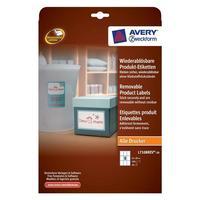 Avery L7108REV-20 Removable Product Labels (62 x 89mm) Rectangular White (Pack of 180 Labels)