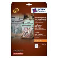 Avery L7112-10.UK White Bag Toppers With Bags 137x48mm [Pack 40]