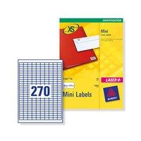 Avery J8659-25 Mini Inkjet Labels (17.8 x 10mm) White Extra Value Pack (Pack of 6750 Labels)