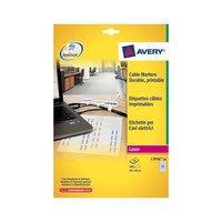 Avery Cable Marker Labels (24 Sheets of 20 Labels) Total 480 Labels