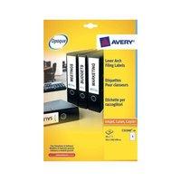 Avery L7170-25 Filing Labels White (Pack of 600 Labels) for Elasticated Folders