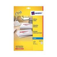 Avery J8163-25 White Inkjet Addressing Labels [Pack 350]