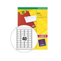Avery L7654-25 Mini Laser Labels (45.7 x 25.4mm) White (Pack of 1000 Labels)