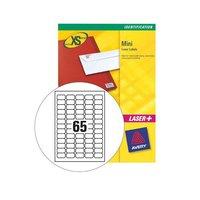 Avery Mini Laser Labels 38.1 21.2mm - Value Pack (100 Sheets) White