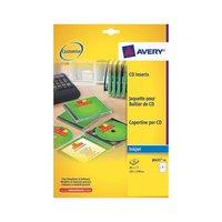 Avery J8435-25 White CD Case Insert Inkjet [Pack 50]