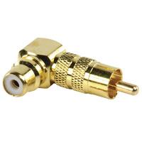 avo gold plated 90 degree phono adapter