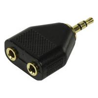 AVO Stereo 3.5mm Male - 2x 3.5mm Female Gold Plated Audio Adapter