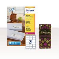 Avery Laser Label Address 63.5 x 38.1 with FOC Chocolate
