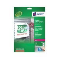 Avery L7079-10 Removable Self-Cling Signs Pack of 20 L7079-10