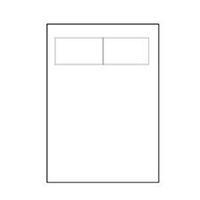 Avery 54x85mm Integrated Double Label Sheet White Pack of 40 Sheets