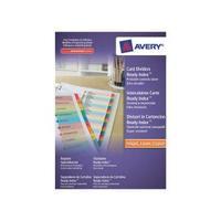 Avery ReadyIndex A4 Dividers Card with Coloured Contents Sheet