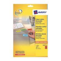 Avery L6034-20 Red Coloured Labels red Pack 480 L6034-20