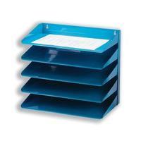 avery 5 tier steel letter rack blue 605sblue